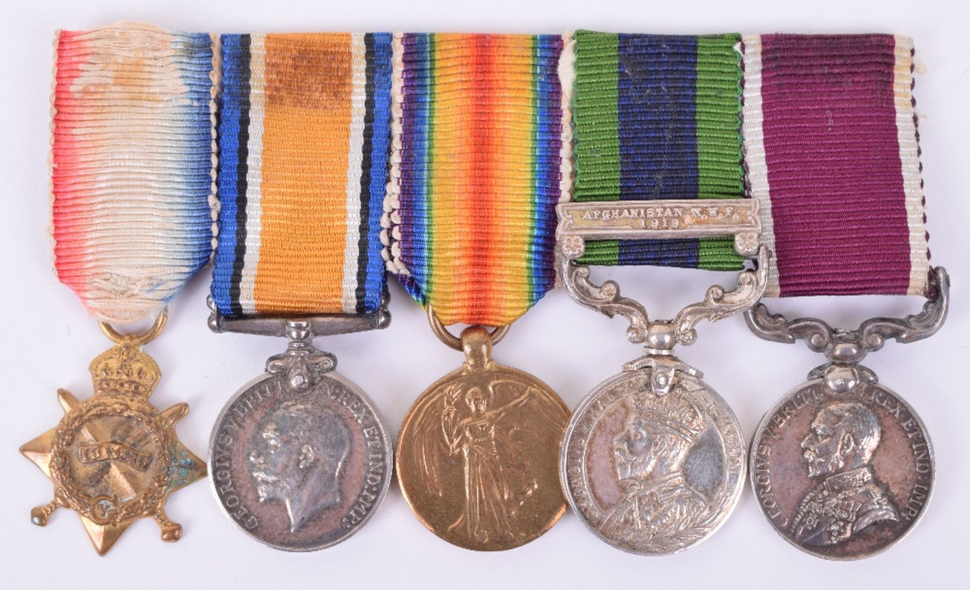 1914 Star Medal Trio, North West Frontier and Long Service Medal Group of Five Royal Field Artillery - Image 9 of 10