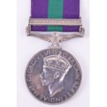 George VI General Service Medal (1918-61) Household Cavalry The Life Guards