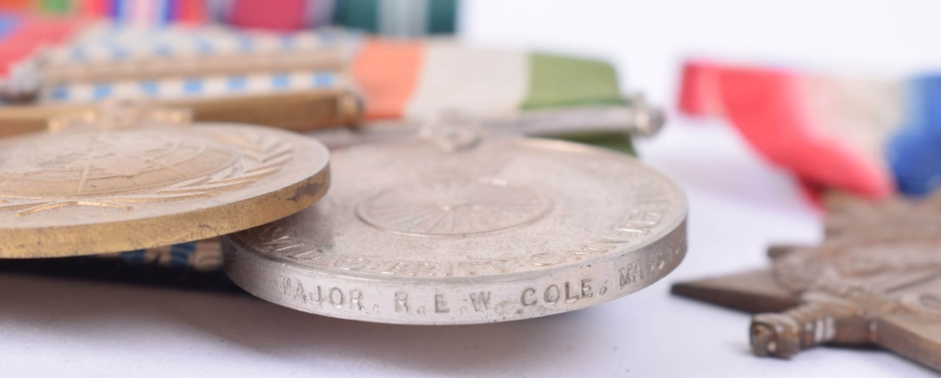 Father and Son Medal Groups of the Cole Family, Royal Navy and Manchester Regiment - Image 3 of 4