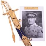 Fine Indian Army Mameluke Sword Presented to General W H B Mirrlees Commander of Royal Artillery 4th