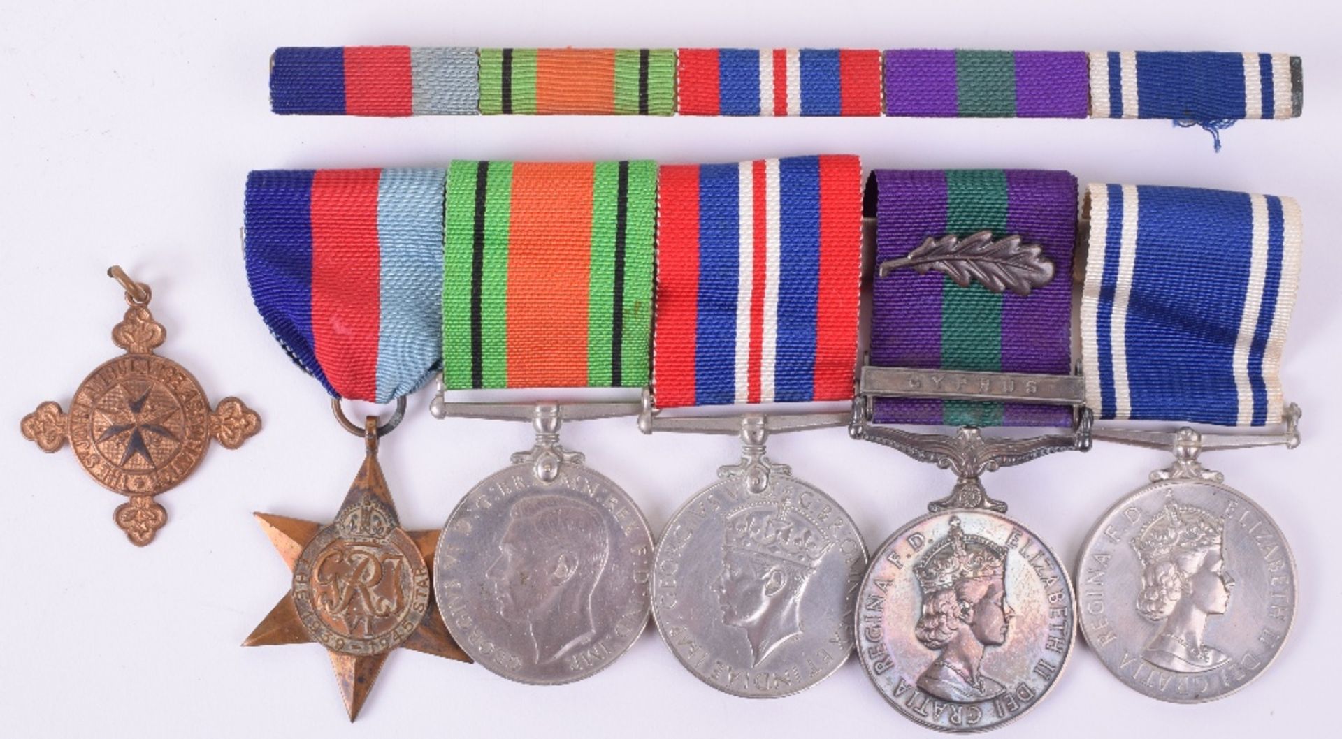 Metropolitan and Cyprus Police Medal Group of Five Awarded to Constable Alfred Edward Russ, Mentione - Image 2 of 12