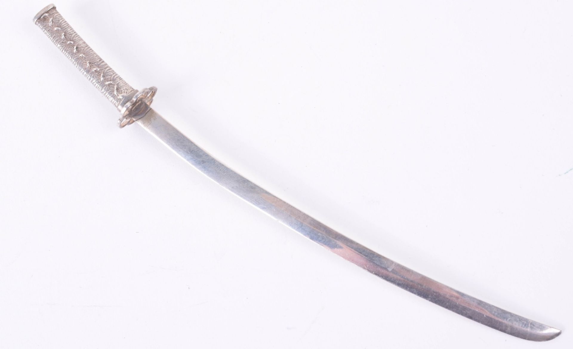 Fine Hallmarked Silver Japanese Sword Letter Opener