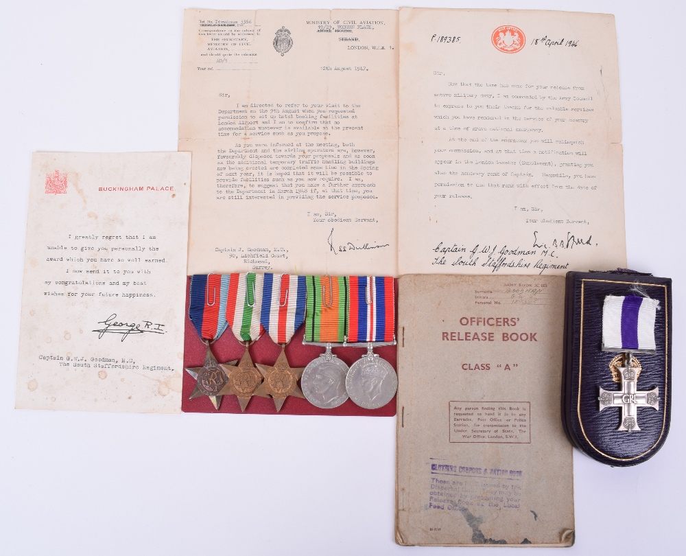 A Fine WW2 Airborne Operations Military Cross (MC) Group of Five Awarded to Lieutenant George Willie