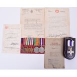 A Fine WW2 Airborne Operations Military Cross (MC) Group of Five Awarded to Lieutenant George Willie