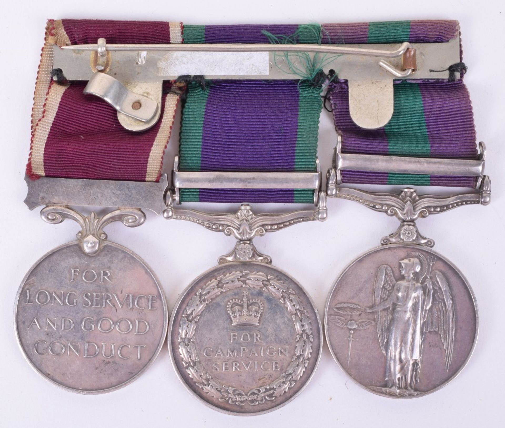 Black Watch & Kings Own Scottish Borderers Campaign and Long Service Good Conduct Medal Trio - Image 4 of 4