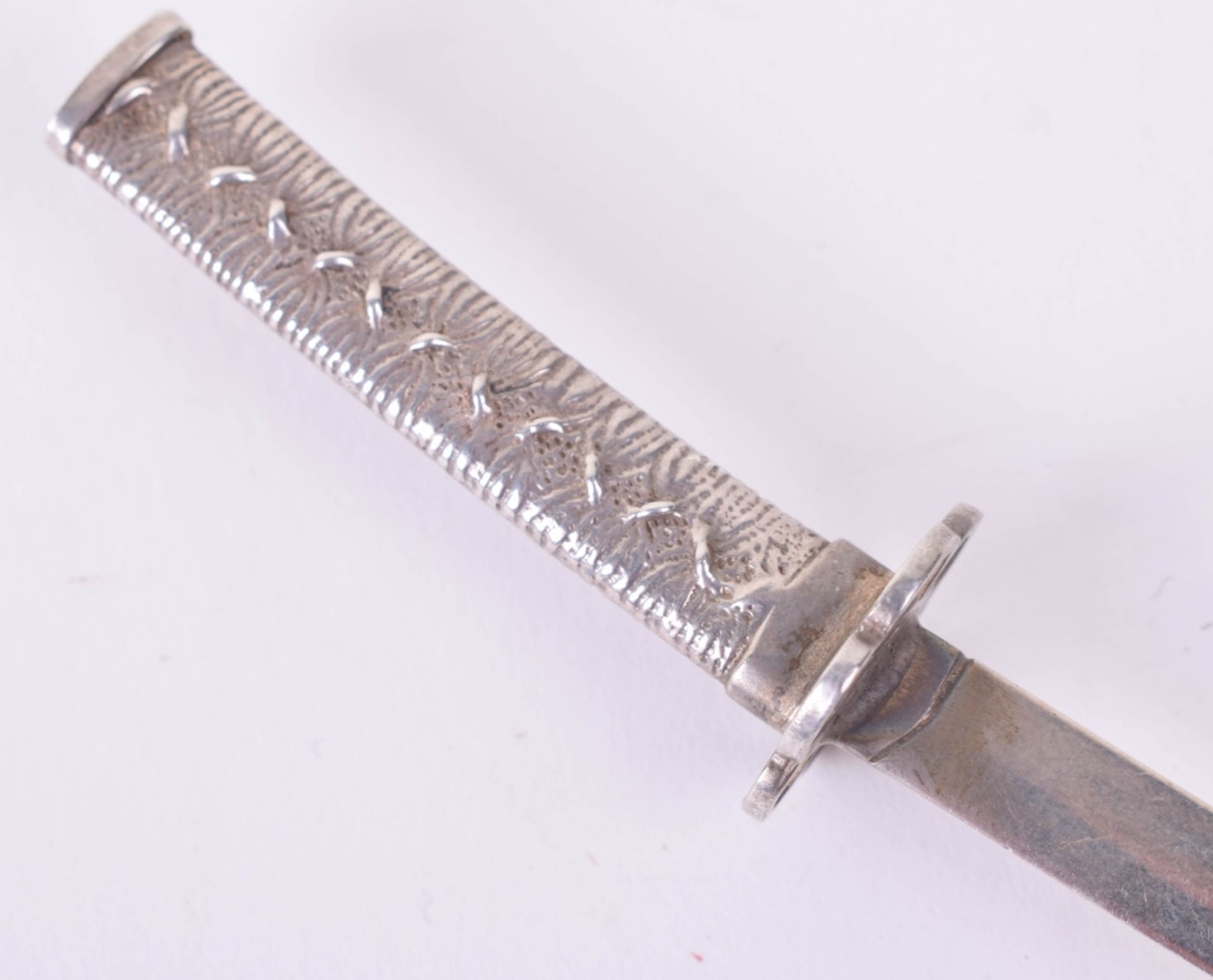 Fine Hallmarked Silver Japanese Sword Letter Opener - Image 5 of 6