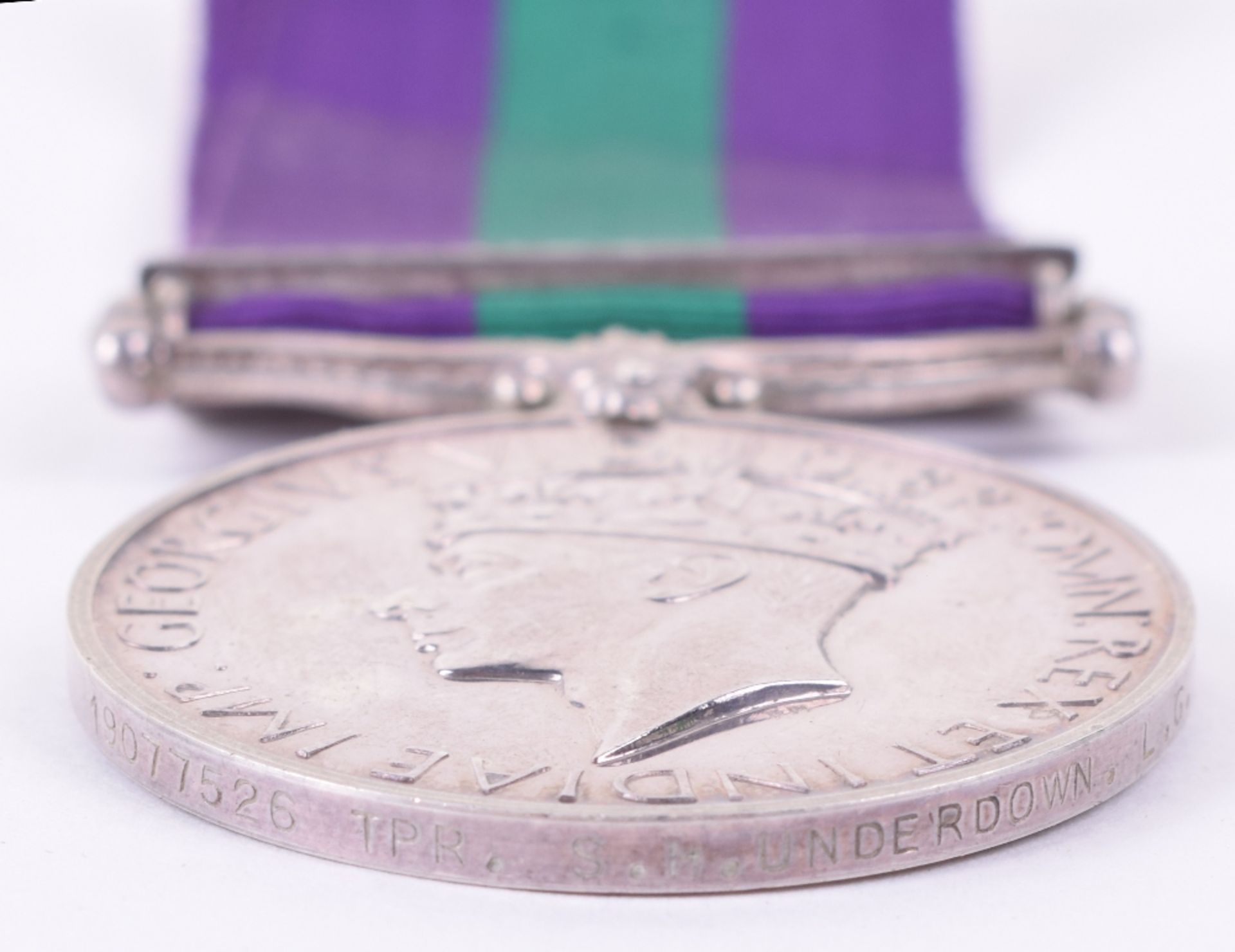 George VI General Service Medal (1918-61) Household Cavalry The Life Guards - Image 3 of 3