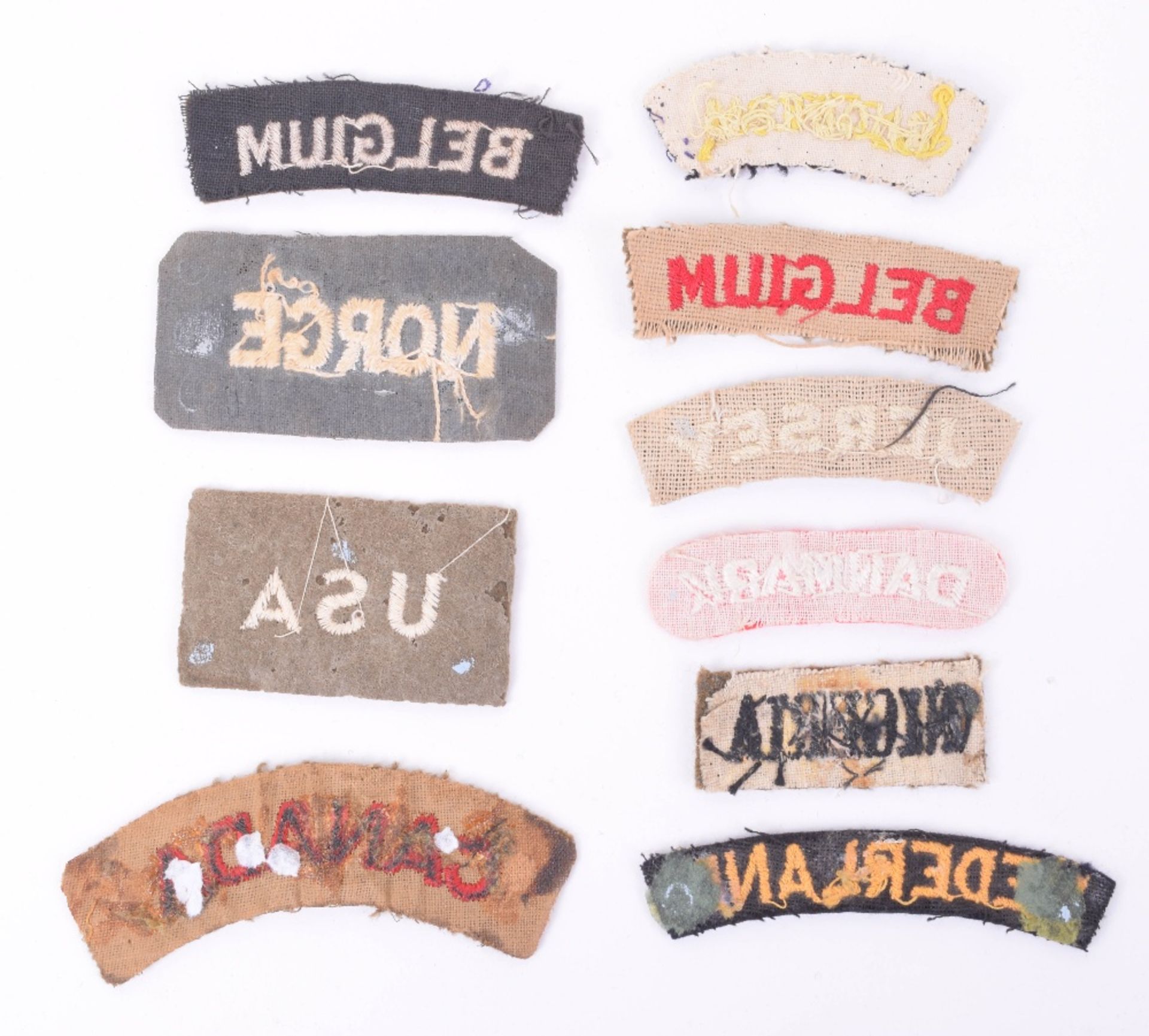 Selection of Cloth Nationality Shoulder Titles - Image 2 of 2