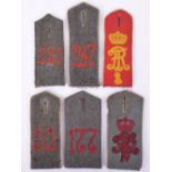 6x M 15/16 Enlisted Mans Shoulder Boards