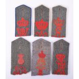 6x Prisoner of War Cut Enlisted Mans Shoulder Boards