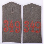 Regiment 349 Enlisted Mans Shoulder Boards