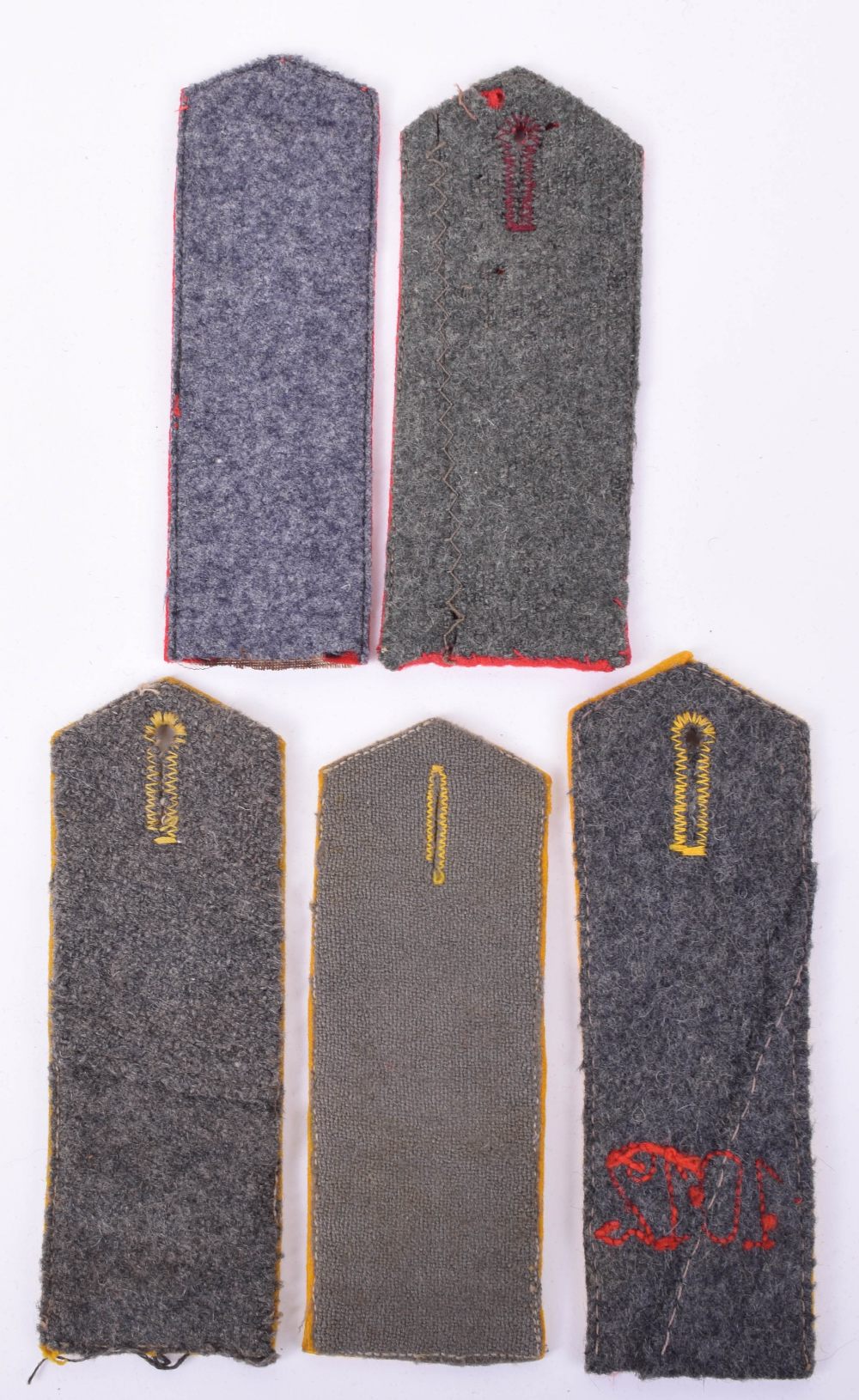 5x Foot and Field Artillery Enlisted Mans Shoulder Boards - Image 2 of 2