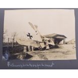 3x WW1 German Photograph Albums of Imperial German Pilot Lieutenant Ascan Freiherr von und zu der Ta