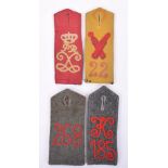 4x Enlisted Mans Shoulder Boards