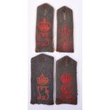 4x Enlisted Mans Ciphered Shoulder Boards