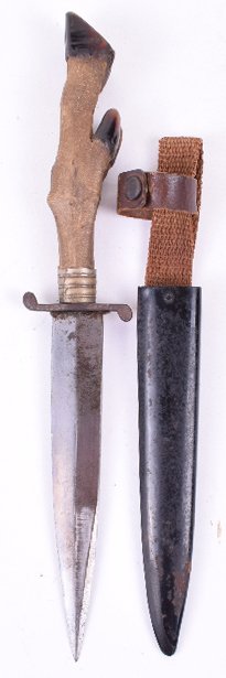 WW1 German Deer’s Hoof Fighting Knife