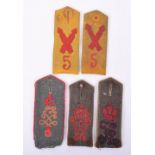 5x Enlisted Mans Shoulder Boards