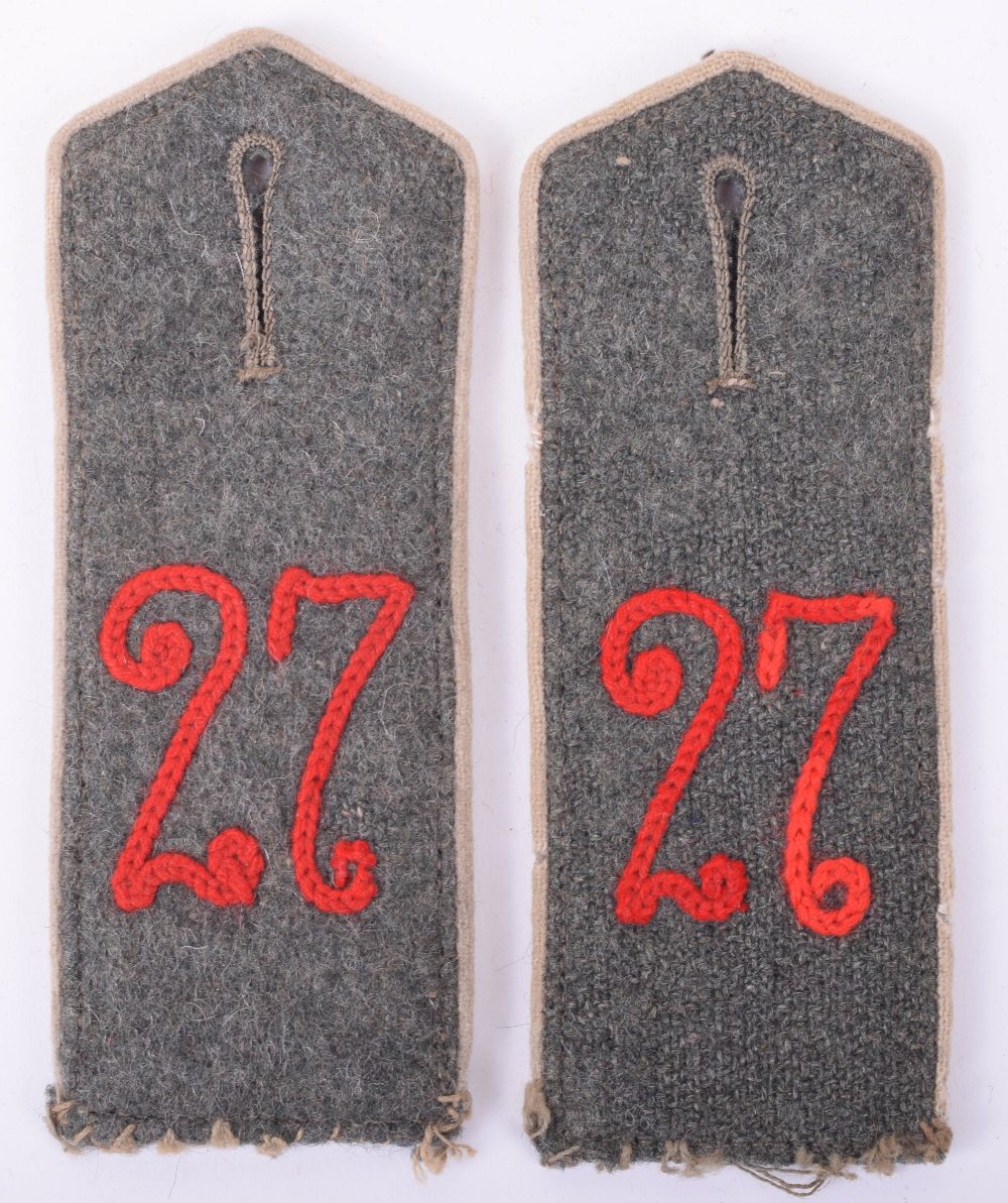 Regiment 27 Model 15 Enlisted Mans Shoulder Boards