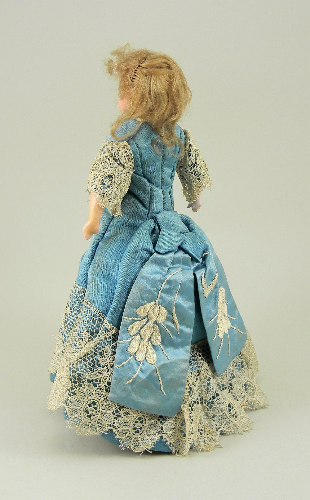 Wax over composition shoulder head lady doll, German circa 1860, - Image 2 of 2