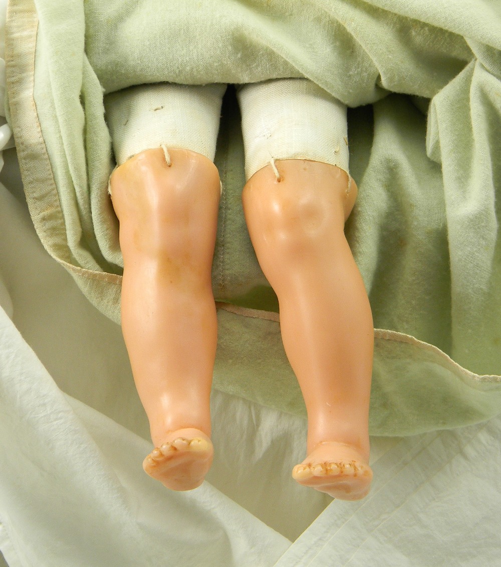 ‘Lilia’ a poured wax shoulder head doll by Montanari, English circa 1860, - Image 3 of 3