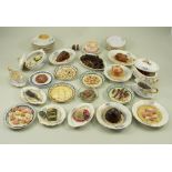 A collection of doll food,