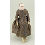 Madame Rohmer glazed china fashion doll, French circa 1870,