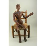 A good and large 19th century wooden Lay figure,