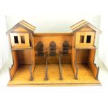 A fine wooden toy stables, German circa 1910,