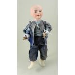 S.F.B.J 325 bisque head character boy, French circa 1910,