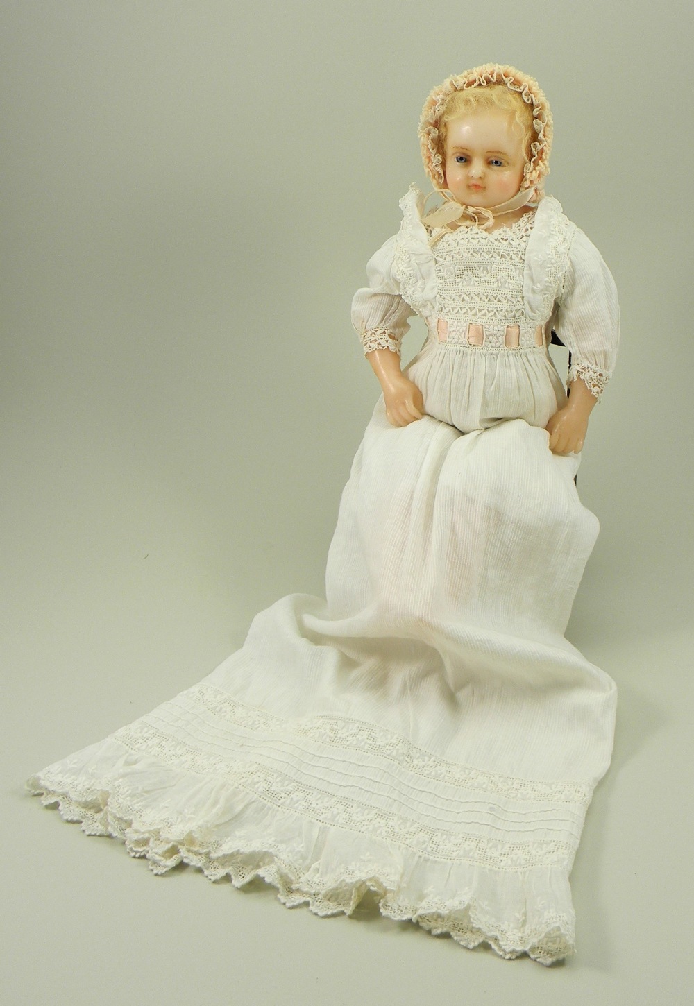 ‘Joy’ a poured wax shoulder head doll by Pierotti, English circa 1870, - Image 2 of 3