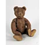 A Steiff brown mohair Teddy Bear, circa 1920,