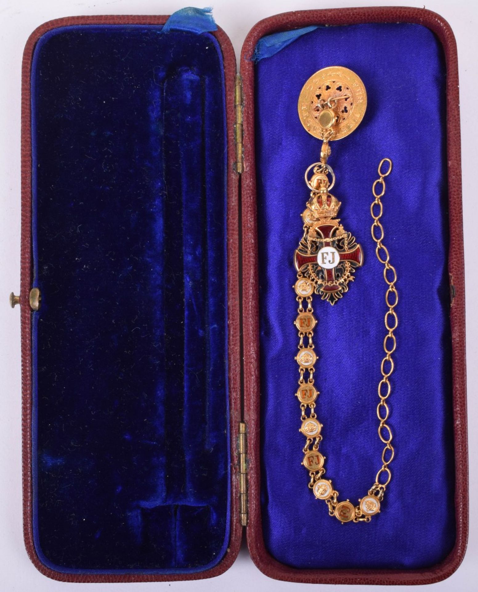 Austrian Order of Franz Joseph Miniature on Chain