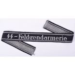 Waffen SS Cuff Title “SS-Feldgendarmerie”