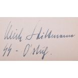 Signature of SS-Hauptsturmfuhrer Michael Wittmann (1914-1944)