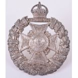 Hallmarked Silver Rifle Brigade Officers Cap Badge