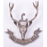 Fine WW1 1916 Seaforth Highlanders Officers Hallmarked Silver Glengarry Badge