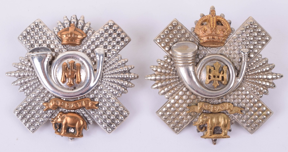 2x Highland Light Infantry Officers Headdress Badges