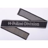 Waffen-SS Cuff Title 4. SS-Polizei-Panzergrenadier Division