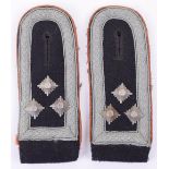 Pair of Waffen-SS Reconnaissance / KZ Guards Sturmscharfuhrers Tunic Shoulder Boards