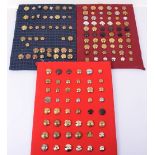 3x Boards of British Military Tunic Buttons