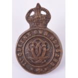 Scarce Small Type Officers Forage Cap Badge of the 7th Queens Own Hussars