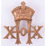 Victorian 20th Hussars Cap Badge