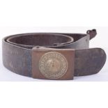 WW1 German Prussian Enlisted Mans Combat Belt and Buckle