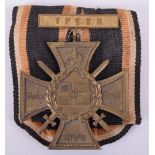 1914-18 Imperial German Naval Flanders Cross with Ypres Bar