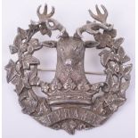 Fine WW1 1917 Gordon Highlanders Officers Hallmarked Silver Glengarry Badge