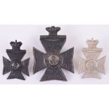 3x Victorian Kings Royal Rifle Corps Badges