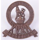 Post 1902 15th Kings Hussars Officers Cap Badge