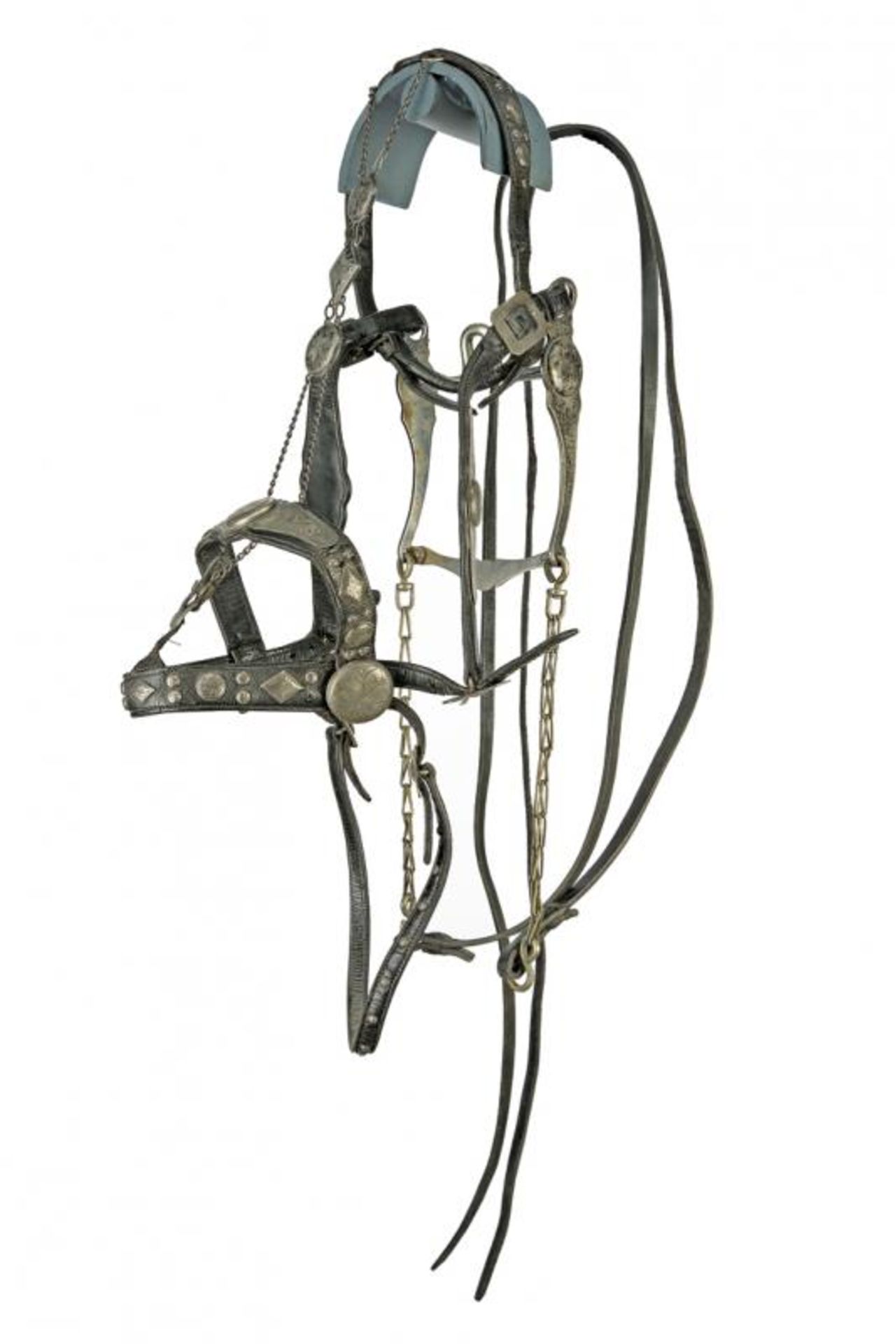 A highly important and beautiful silver mounted San Fernando Parade saddle with stirrups, spurs and - Image 11 of 12