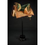 A very rare velvet decorated saddle