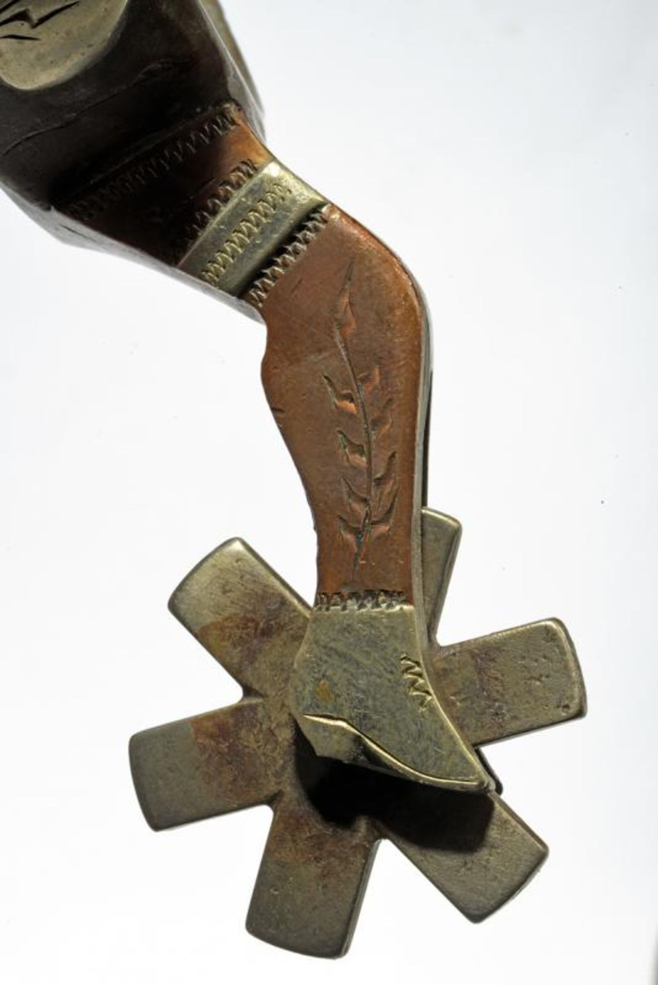 A pair of silver decorated spurs - Image 2 of 3